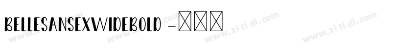 BelleSansExWideBold 字体转换 BelleSansExWideBold 字体转换